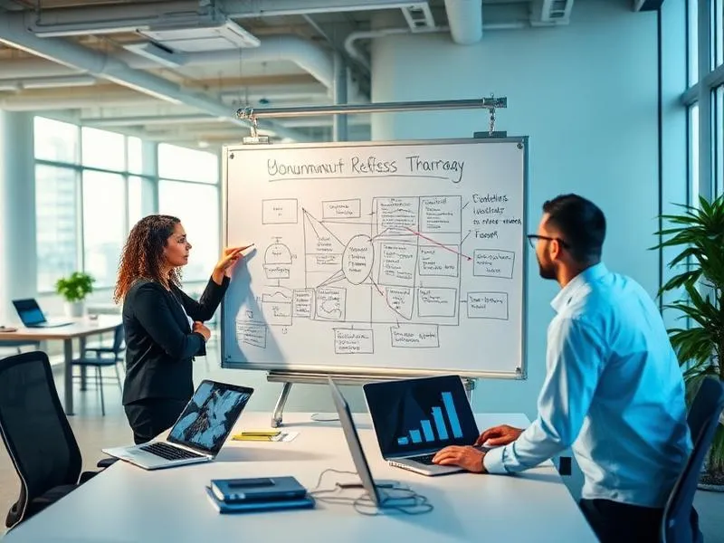 Rapid Neuron consultants working with a B2B leadership team