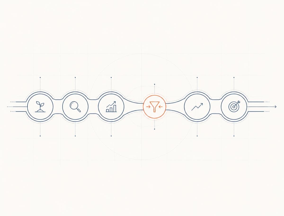 A connected B2B growth system where one weak node creates the bottleneck A connected B2B growth system where one weak node creates the bottleneck